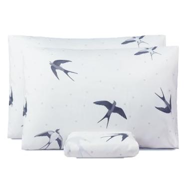 Imagem de Jogo de Cama Casal com Lençol e 2 Fronhas – Maciez, Conforto e Alta Durabilidade para o Dia a Dia (Voe Alto)