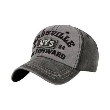 Imagem de Boné De Beisebol Masculino Para Quatro Estações Com Aba Curva E Bordad