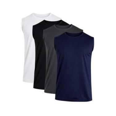 Imagem de Regata Masculina Dry Fit Basica Masculina Lisa UV Treino Esportivo Tec