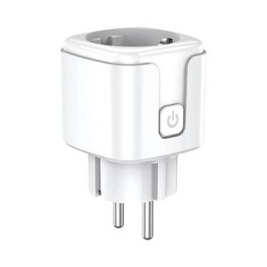Imagem de Tomada Inteligente WiFi Com Plugue EU 16A 20A, Monitoramento De Energi
