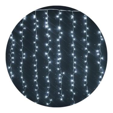 Imagem de Cortina Pisca LED 384 Luzes Brancas 3x2m  Natal, Casamentos e Festas -