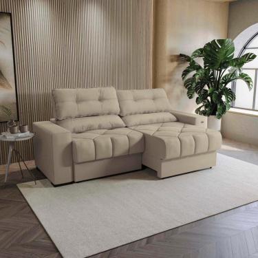 Imagem de Sofá Retrátil Kappesberg Sander Suede Bege