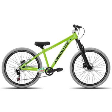 Imagem de Bicicleta Aro 26 Absolute Nero 5 Tamanho 15 1V, Verde, Vmaxx preto fos