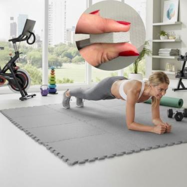 Imagem de Placa EVA 50x50 10mm Tapete Tatame Manta Borracha Piso Emborrachado Ac