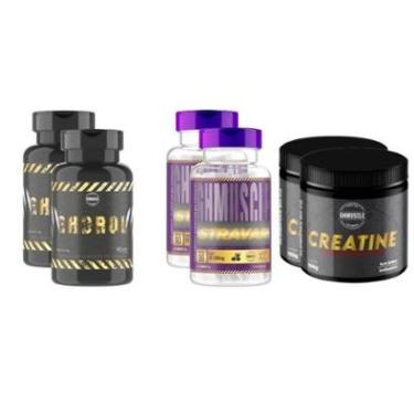Imagem de COMBO HIPERTROFIA 2 Ghdrol 2 Stavar 2 Creatina Laboratório Ghmuscle-Unissex