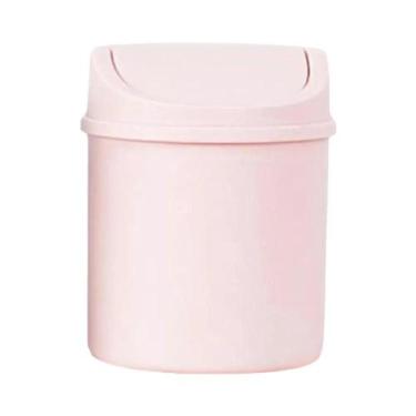 Imagem de Mini Lixeira De Mesa Com Tampa Para Quarto, Casa E Escritório - Cesto 