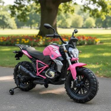 Imagem de Moto Elétrica Infantil Ducati 12V Rosa 8km.h para Crianças 3 Anos e 30