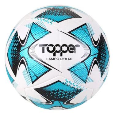 Imagem de Bola Futebol de Campo Topper 22 Branco e Azul, Único