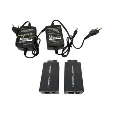 Imagem de Mini Conversor De Mídia Óptica Gigabit 1000Mbps SC Para RJ45 Ethernet 