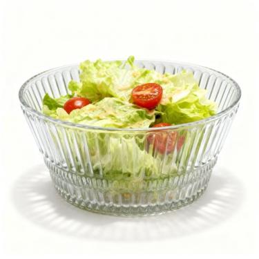 Imagem de Saladeira De Vidro redonda bowl tigela pote vidro cumbuca - JHAMBA