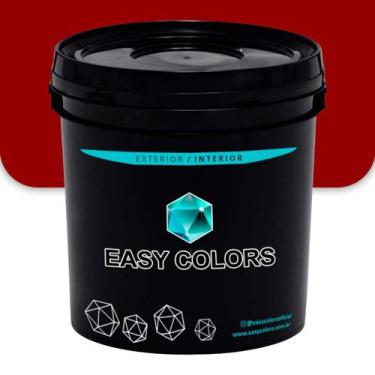 Imagem de Textura Acrílica Fulget Efeito Pedra Muro Easy Colors 15kg -, Bordo