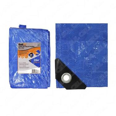 Imagem de Lona Plastica Multiuso Polietileno Azul 4x5m - Bestfer