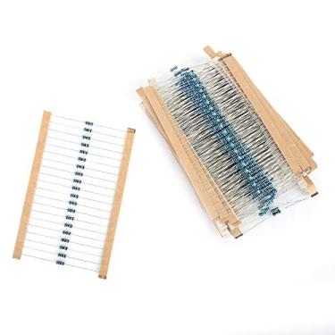 Imagem de Resistores, resistores de filme de 600 unidades 1% de tolerância para bricolagem