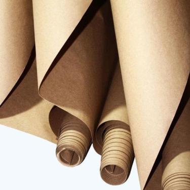 Imagem de Bobina Papel Semi Kraft 45 Cm X 50 Mts Decoração Artesanato