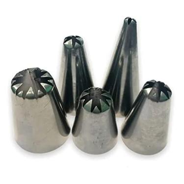 Imagem de Kit Bicos De Confeitar Família Margarida - 5 Peças Em Inox