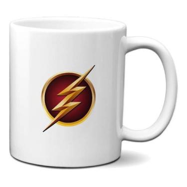 Imagem de Caneca Flash Logo Heróis Hqs Presente Nerd Personalizado