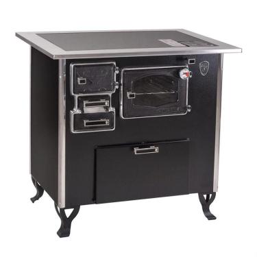 Imagem de Fogão A Lenha C Forninho C Cx Dir Preto Vidro Cer Nº2