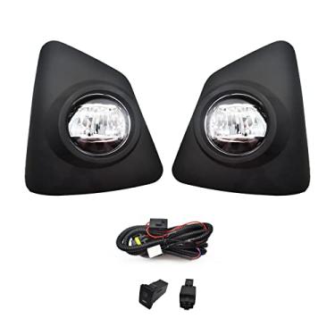Imagem de Luzes de neblina de LED compatíveis com Toyota Corolla S SE 2014 2015 2016 com substituição de lâmpadas de pára-choques de lente transparente incluído kit de fiação interruptor