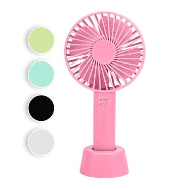Imagem de Mini Ventilador Portátil De Mão e Mesa Recarregável USB Bateria de Longa Duração 3 Velocidades Super Potente - Skincare, Maquiagem, Lash Design - BAnpinSH