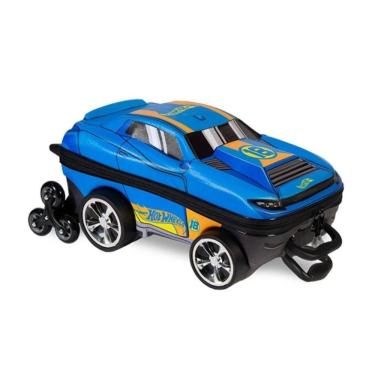 Imagem de Mochila Rodinhas Tripla Meninos 3D Hot Wheels D-Muscle