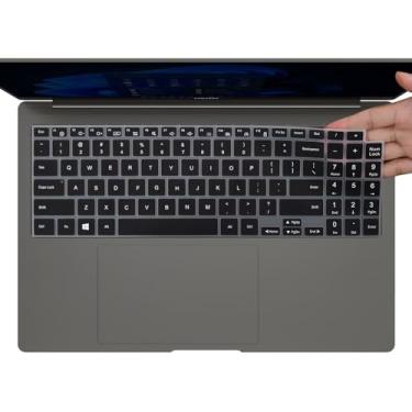 Imagem de CaseBuy Capa de teclado para Samsung Galaxy Book 5 4 3 2 Pro 360 40.6 cm, Galaxy Book 5/4 /3 360 15.6, NP960XFG NP964XFG NP754XFG NP954XFG NP950XED NP950QDB, protetor de teclado. Preto