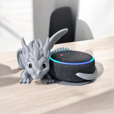 Imagem de Suporte Alexa Echo Dot 3 tema Game of Thrones e House Of the Dragons. Decoração, presente, musica