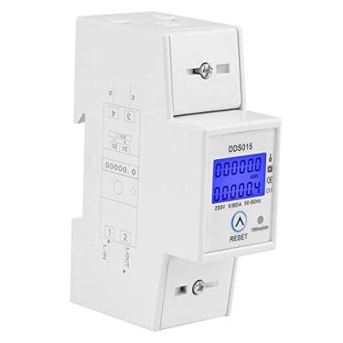 Imagem de Medidor de Energia Monofásico LCD Digital Medidor de Watts Montagem Em Trilho DIN, Preciso e Confiável, Boa Resistência à Interferência Eletromagnética, Medidor de Consumo de