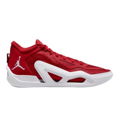 Imagem de Tênis de basquete Jordan Tatum 1 Team Bank (FB2863-600, vermelho academia/branco/branco), Vermelho/branco/branco, 43