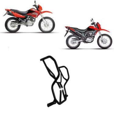 Imagem de Protetor Carenagem C/ Pedeleira Bros 150 160 Preto Fosco - MA Motos