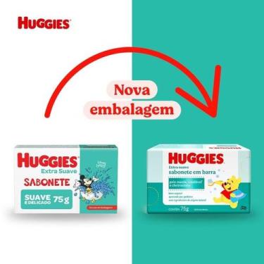 Imagem de Sabonete Infantil em Barra Huggies Extra Suave 75g, 1, 75g