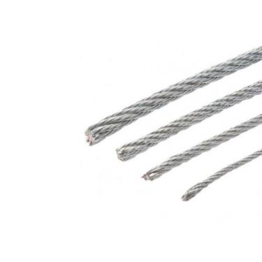 Imagem de Kit 10m Cabo de Aço Galvanizado 3/8 Af 6 X 19 - Vonder