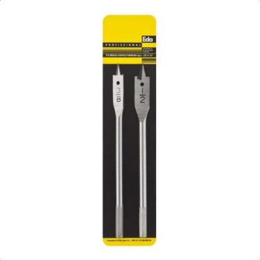 Imagem de Kit 2 Brocas Chatas Para Madeira 3/8'' E 1/2'' - EDA