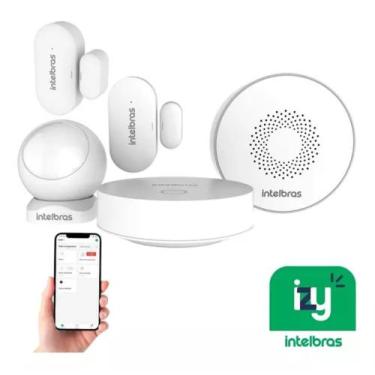 Imagem de Alarme S/ Fio Casa Inteligente Wifi Smart Iss 1001 Intelbras