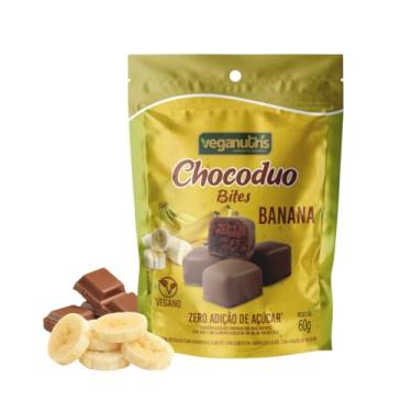 Imagem de BOMBOM VEGANO DE CHOCOLATE RECHEADO COM BANANADA CHOCODUO VEGANUTRIS 60G