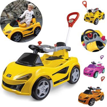 Imagem de Carrinho De Passeio Andador Infantil E Pedal Empurrador Quadriciclo MC Laram Bebê