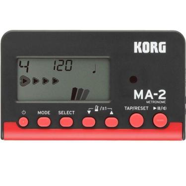 Imagem de Metrônomo Digital Korg MA-2 BKRD Preto e Vermelho