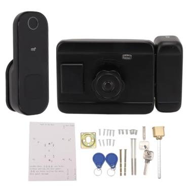 Imagem de Fechadura de porta com impressão digital, sem chave, teclado de entrada, fechadura de combinação inteligente, código digital, fechadura de porta