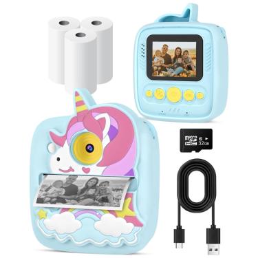 Imagem de Câmera de impressão instantânea ytetcn para crianças de 3 a 12 anos com 32 gb sd C
