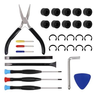 Imagem de Substituição de rolo de borracha compatível com Cricut Maker/Maker 3, borrachas guia de tapete para acessórios de reparo Cricut (preto)