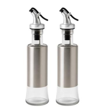 Imagem de Kit 2 Galheteiro Porta Azeite e Vinagre com Dosador e Anti-respingo 30