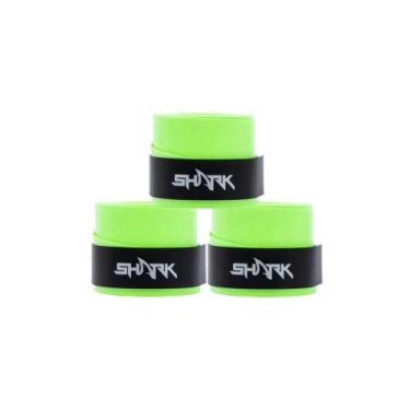 Imagem de Overgrip Raquete Pro Beach Tennis Shark - Pack 03 Unidades, Verde