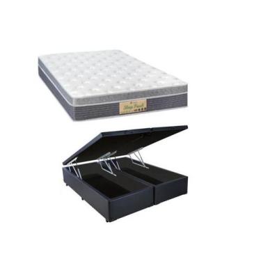 Imagem de Conjunto Box Baú Casal King + Colchão Sankonfort Sleep Fresh 193x203x7