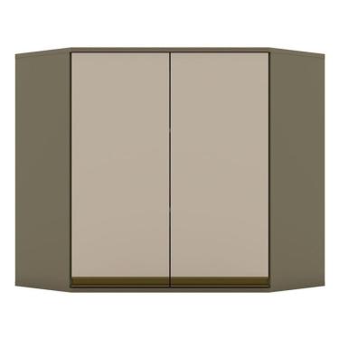 Imagem de Armário Aéreo évelin Canto Obliquo 2 Portas 83 Cm Duna Cristal – Henn