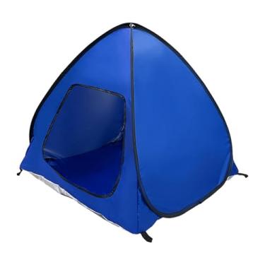 Imagem de Fenteer Tenda para animais de estimação ao ar livre, mini tenda dobrável para áreas internas e externas, pátio, toldo, proteção solar para cães, gatos, Azul, 76x37x53cm