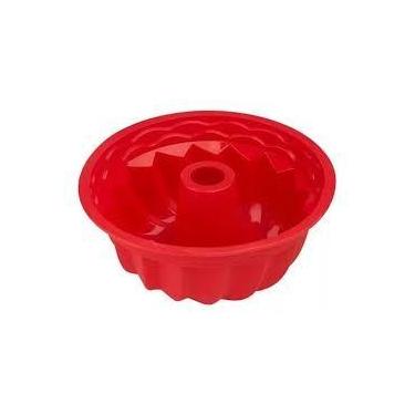 Imagem de Forma De Silicone Redonda Para Bolo / Torta / Pudim Com Tubo 11x25cm D