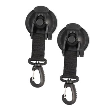 Imagem de Llazsybz com Ventosa para Fixação de Tendas, Rotação de 360°, Resistente, Multifuncional, para Tendas de RV, Preto, Tamanho real