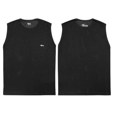 Imagem de Camiseta Regata Masculina Activitta Esportiva Treino Poliamida Preta