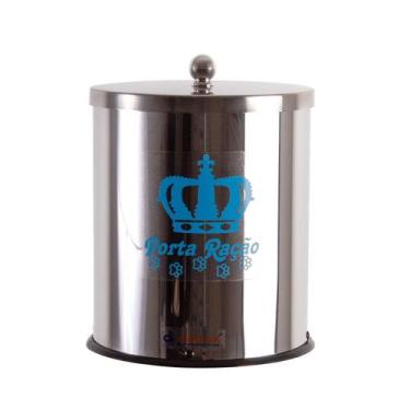 Imagem de Porta Ração PET 5 Litros Inox - Aldinox