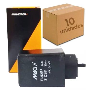 Imagem de Rele Pisca Ybr 125 Xtz 125 At 2 Pinos Magnetron Kit 10 Peças