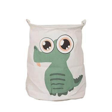 Imagem de Cesto Multiuso Organizador De Brinquedos Jacaré 40X50